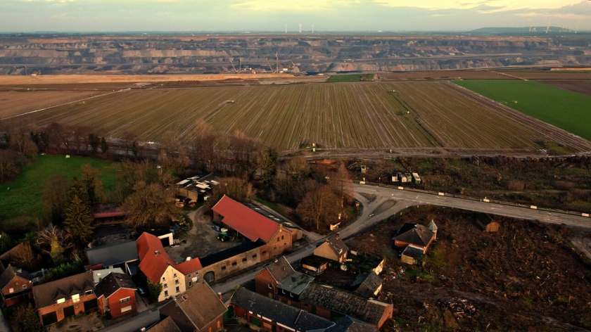 Lützerath Tagebau Garzweiler Abbruchkante