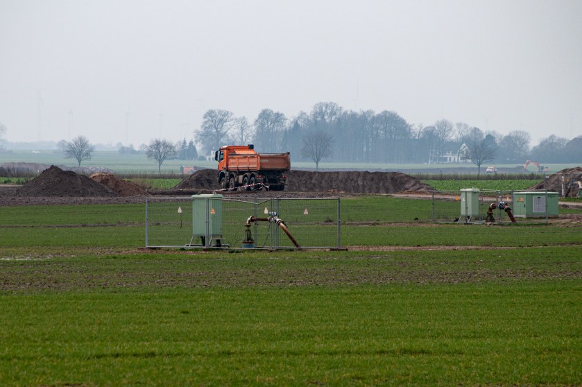 Felder Grundwasser Pumpen Keyenberg