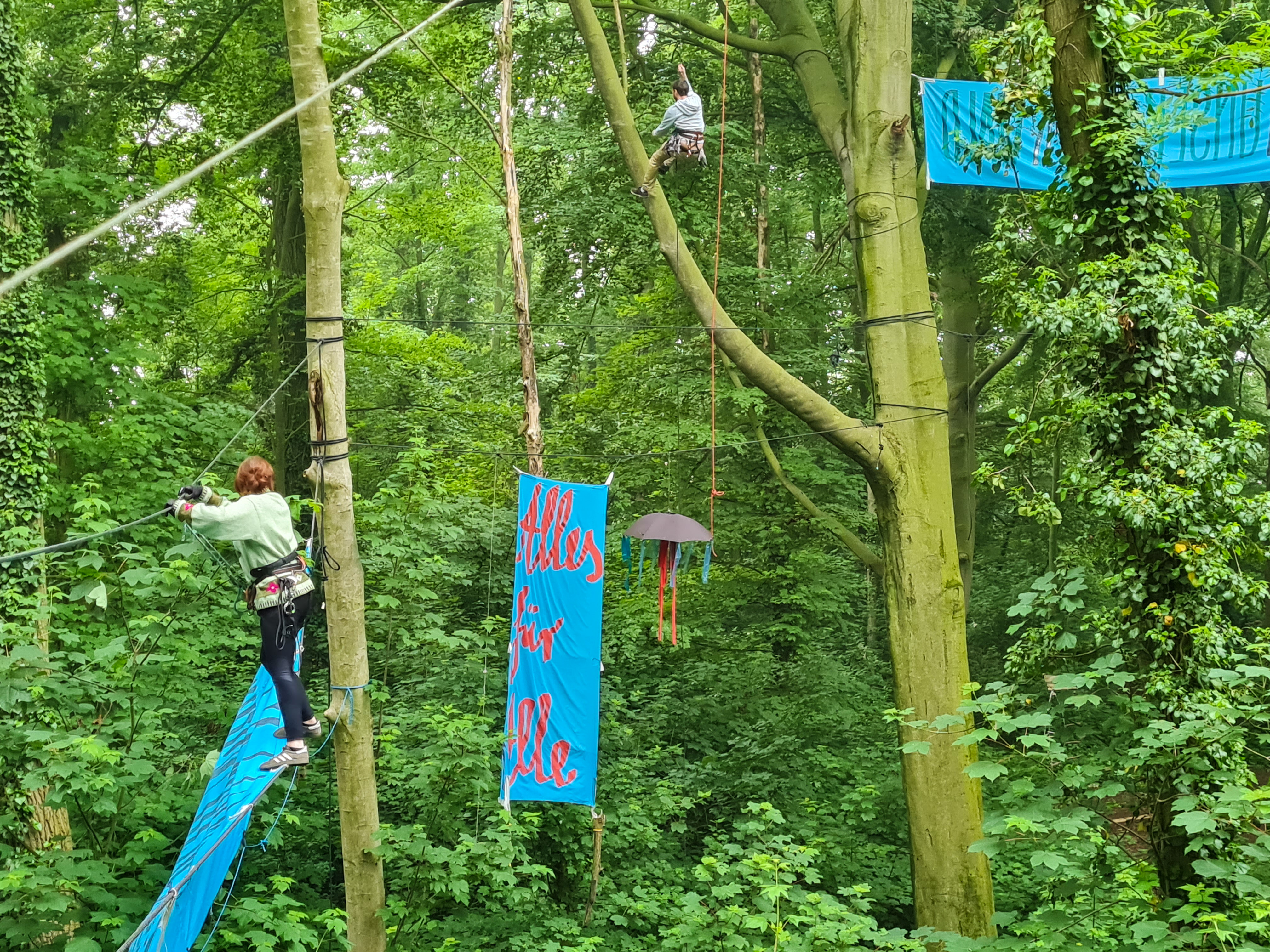 Traverse Klettern Baumhaus Besetzung